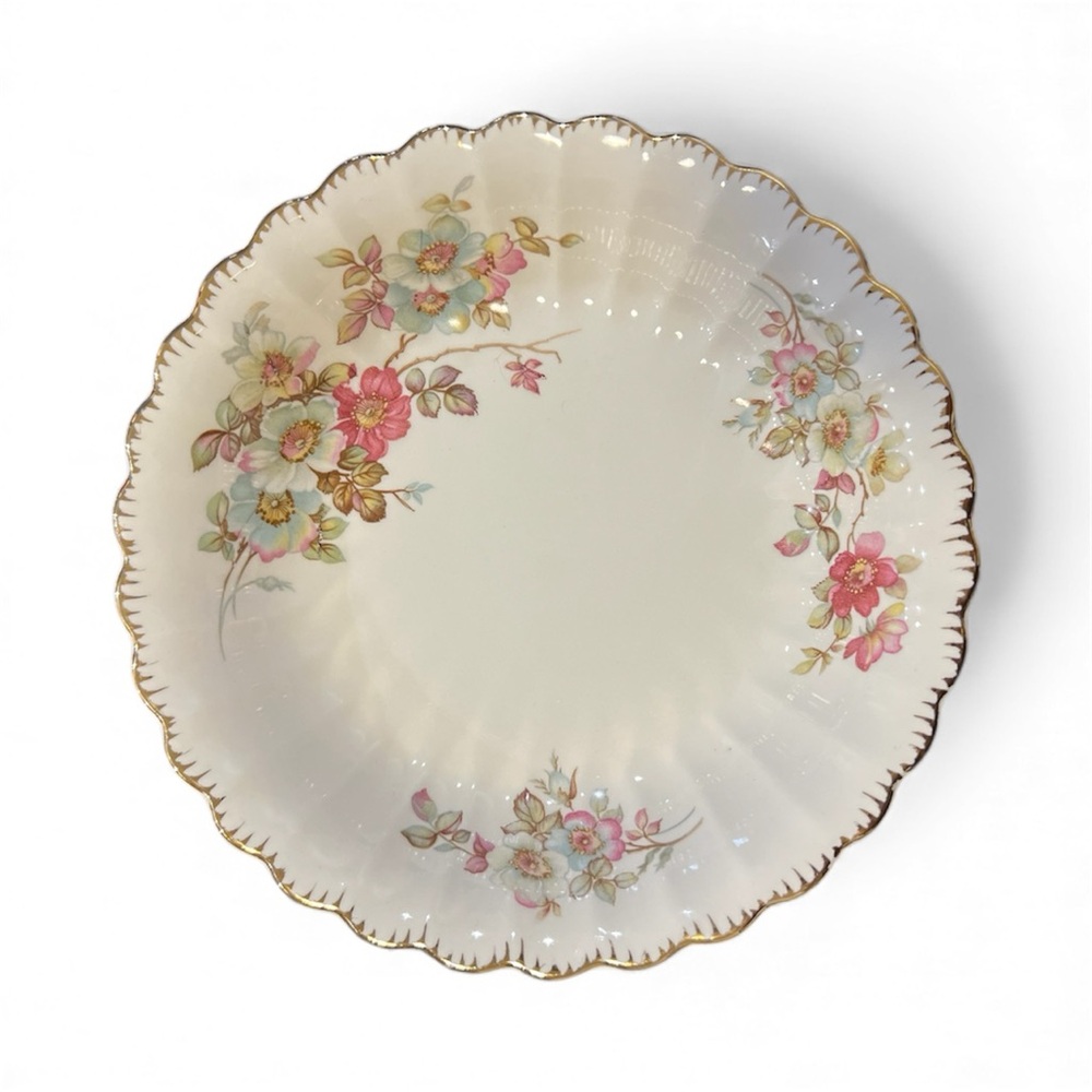 American Limoges "Bramble" pattern serving bowl with 22K gold trim - Picture 3 of 6
